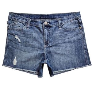 Rock & Republic Hula Stretch Distressed Jean Shorts. Women's Plus Size W16x4.5L
